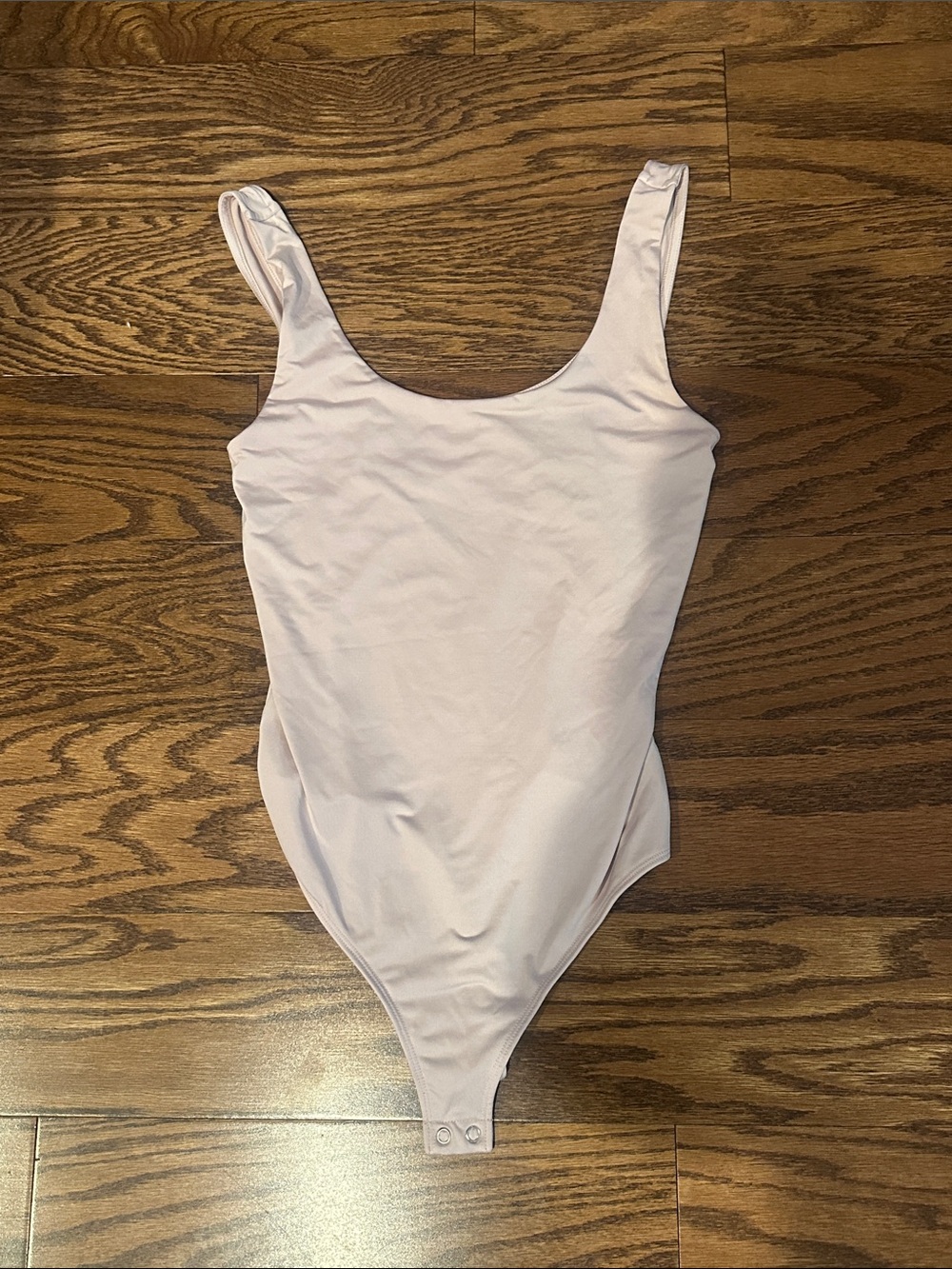 Classic Scoop Neck One-Piece in Light Pink